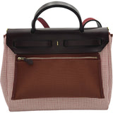 エルメス HERMES エールバッグジップPM フランボワーズ/ルージュアッシュ ゴールド金具 トワル/ハンター レディース ショルダーバッグ