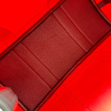 エルメス HERMES ガーデンパーティPM □R刻印 ピンク/ブラック シルバー金具 トワル レディース ハンドバッグ