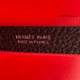 エルメス HERMES ガーデンパーティPM □R刻印 ピンク/ブラック シルバー金具 トワル レディース ハンドバッグ