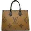 ルイ・ヴィトン LOUIS VUITTON オンザゴーMM M45321 ブラウン ジャイアント・モノグラム・リバース レディース ショルダーバッグ