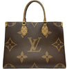 ルイ・ヴィトン LOUIS VUITTON オンザゴーMM M45321 ブラウン ジャイアント・モノグラム・リバース レディース ショルダーバッグ