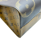 ルイ・ヴィトン LOUIS VUITTON オンザゴーMM M45321 ブラウン ジャイアント・モノグラム・リバース レディース ショルダーバッグ