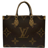 ルイ・ヴィトン LOUIS VUITTON オンザゴーMM M45321 ブラウン ジャイアント・モノグラム･リバース レディース ショルダーバッグ