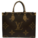 ルイ・ヴィトン LOUIS VUITTON オンザゴーMM M45321 ブラウン ジャイアント・モノグラム･リバース レディース ショルダーバッグ
