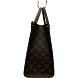 ルイ・ヴィトン LOUIS VUITTON オンザゴーMM M45321 ブラウン ジャイアント・モノグラム･リバース レディース ショルダーバッグ