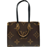 ルイ・ヴィトン LOUIS VUITTON オンザゴーMM M45321 ブラウン ジャイアント・モノグラム・リバース レディース トートバッグ