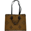ルイ・ヴィトン LOUIS VUITTON オンザゴーMM M45321 ブラウン ジャイアント・モノグラム・リバース レディース トートバッグ