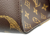 ルイ・ヴィトン LOUIS VUITTON オンザゴーMM M45321 ブラウン ジャイアント・モノグラム・リバース レディース トートバッグ