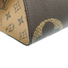 ルイ・ヴィトン LOUIS VUITTON オンザゴーMM M45321 ブラウン ジャイアント・モノグラム・リバース レディース トートバッグ