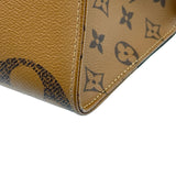 ルイ・ヴィトン LOUIS VUITTON オンザゴーMM M45321 ブラウン ジャイアント・モノグラム・リバース レディース トートバッグ