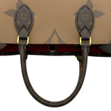 ルイ・ヴィトン LOUIS VUITTON オンザゴーMM M45321 ブラウン ジャイアント・モノグラム・リバース レディース トートバッグ