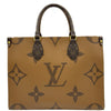 ルイ・ヴィトン LOUIS VUITTON オンザゴーMM M45321 ブラウン ジャイアント・モノグラム・リバース レディース トートバッグ
