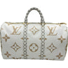 ルイ・ヴィトン LOUIS VUITTON キーポル・バンドリエール50 M44590 カーキ/ホワイト ジャイアント・モノグラム・リバース レディース ボストンバッグ