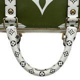 ルイ・ヴィトン LOUIS VUITTON キーポル・バンドリエール50 M44590 カーキ/ホワイト ジャイアント・モノグラム・リバース レディース ボストンバッグ