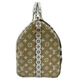 ルイ・ヴィトン LOUIS VUITTON キーポル・バンドリエール50 M44590 カーキ/ホワイト ジャイアント・モノグラム・リバース レディース ボストンバッグ