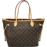 ルイ・ヴィトン LOUIS VUITTON ネヴァーフルMM インサイドアウト M12096 ブラウン/ルージュサリ モノグラムキャンバス レディース ショルダーバッグ