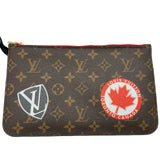 ルイ・ヴィトン LOUIS VUITTON ネヴァーフルMM ワールドツアー M42844 ブラウン/ ルージュフラム モノグラム・キャンバス レディース トートバッグ
