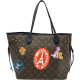 ルイ・ヴィトン LOUIS VUITTON ネヴァーフルMM ワールドツアー M42844 ブラウン/ ルージュフラム モノグラム・キャンバス レディース トートバッグ