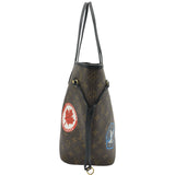 ルイ・ヴィトン LOUIS VUITTON ネヴァーフルMM ワールドツアー M42844 ブラウン/ ルージュフラム モノグラム・キャンバス レディース トートバッグ
