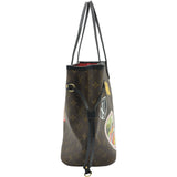 ルイ・ヴィトン LOUIS VUITTON ネヴァーフルMM ワールドツアー M42844 ブラウン/ ルージュフラム モノグラム・キャンバス レディース トートバッグ