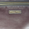 ミュウミュウ miu miu ボーバッグ ブラウン レザー レディース ショルダーバッグ