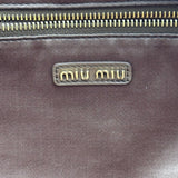 ミュウミュウ miu miu ボーバッグ ブラウン レザー レディース ショルダーバッグ