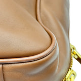 ミュウミュウ miu miu ボーバッグ ブラウン レザー レディース ショルダーバッグ