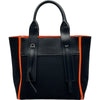 プラダ PRADA トートバッグ 1BG234 ブラック/オレンジ キャンバス レディース トートバッグ