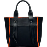 プラダ PRADA トートバッグ 1BG234 ブラック/オレンジ キャンバス レディース トートバッグ
