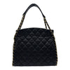 シャネル CHANEL マトラッセ チェーンホーボーバッグ 14番台 ブラック ゴールド金具 ラムスキン レディース トートバッグ
