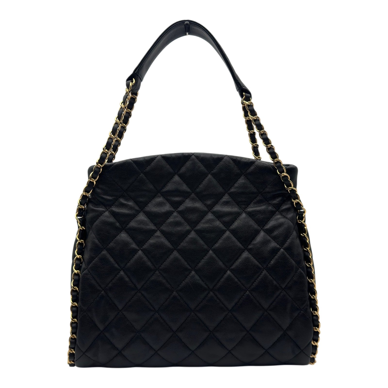 シャネル CHANEL マトラッセ チェーンホーボーバッグ 14番台 ブラック