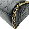 シャネル CHANEL マトラッセ チェーンホーボーバッグ 14番台 ブラック ゴールド金具 ラムスキン レディース トートバッグ