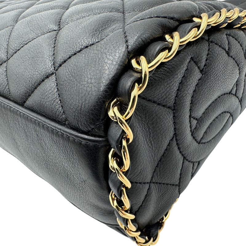 シャネル CHANEL マトラッセ チェーンホーボーバッグ 14番台 ブラック