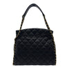シャネル CHANEL マトラッセ チェーンホーボーバッグ 14番台 ブラック ゴールド金具 ラムスキン レディース トートバッグ