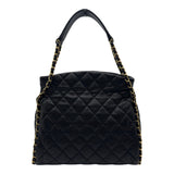 シャネル CHANEL マトラッセ チェーンホーボーバッグ 14番台 ブラック ゴールド金具 ラムスキン レディース トートバッグ