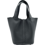 エルメス HERMES ピコタンロックPM W刻印 ブラック シルバー金具 トリヨンクレマンス レディース ハンドバッグ
