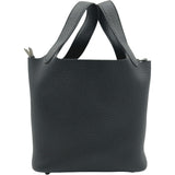 エルメス HERMES ピコタンロックPM W刻印 ブラック シルバー金具 トリヨンクレマンス レディース ハンドバッグ