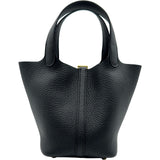 エルメス HERMES ピコタンロックPM K刻印 ブラック ゴールド金具 トリヨンクレマンス レディース ハンドバッグ
