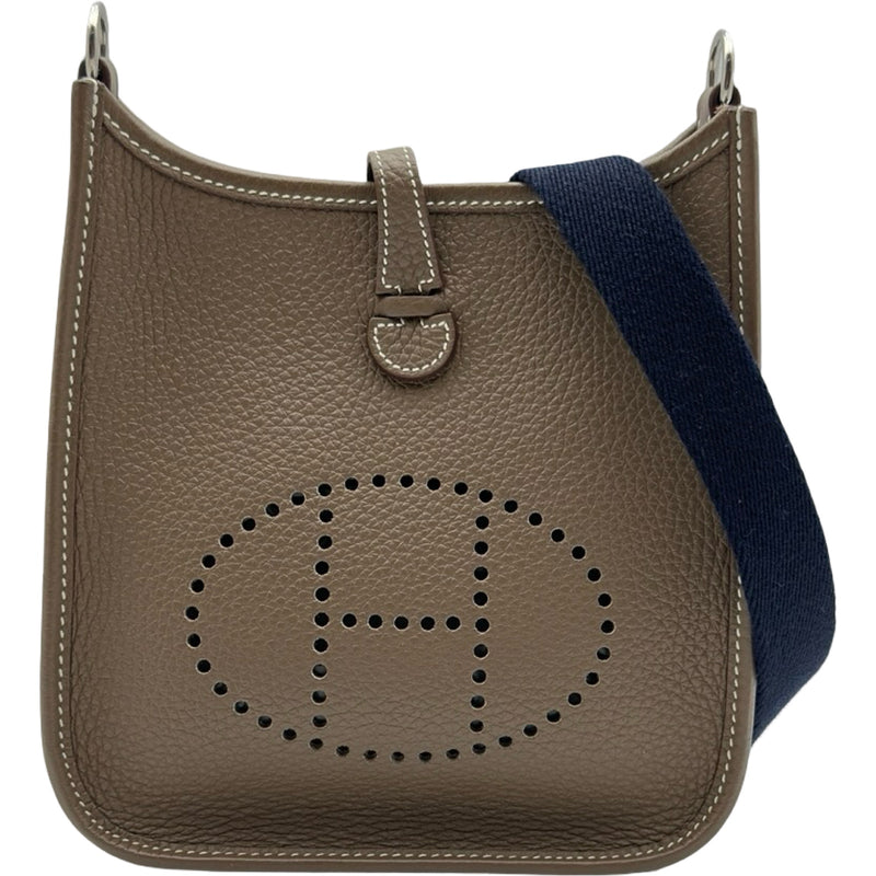 み*く様 HERMÈS エルメス エヴリン PM □R刻印 ショルダーバッグ エルメス HERMES エヴリンTPM U刻印 エトゥープ シルバー金具 トリヨン