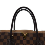 ルイ・ヴィトン LOUIS VUITTON ケンジントン N41435 ブラウン ダミエ/レザー レディース トートバッグ
