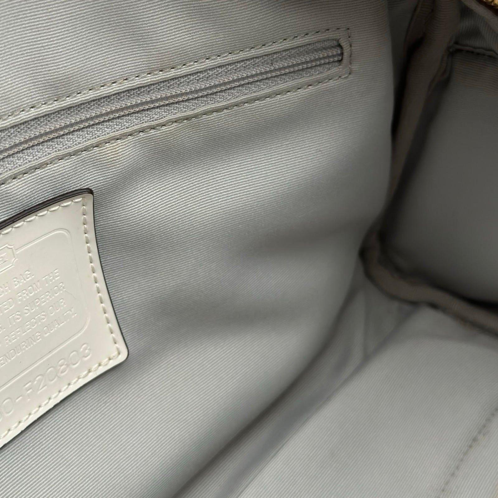 コーチ COACH サッチェルバッグ F20803 ベージュ シグネチャーPVC