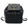 シャネル CHANEL マトラッセ スモールバックパック A93748 24番台 ブラック ゴールド金具 キャビアスキン レディース リュック・デイパック