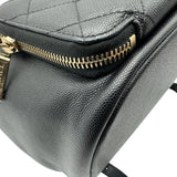 シャネル CHANEL マトラッセ スモールバックパック A93748 24番台 ブラック ゴールド金具 キャビアスキン レディース リュック・デイパック