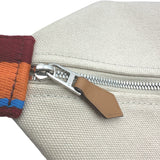 エルメス HERMES ブリッドアブラックPM Hパヴィヨン アイボリー シルバー金具 トワル レディース ハンドバッグ