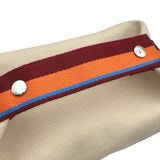 エルメス HERMES ブリッドアブラックPM Hパヴィヨン アイボリー シルバー金具 トワル レディース ハンドバッグ