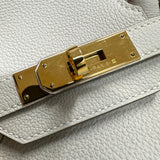 エルメス HERMES バーキン30 Ｗ刻印 クレ ゴールド金具 トゴ レディース ハンドバッグ