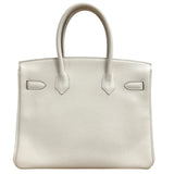 エルメス HERMES バーキン30 Ｗ刻印 クレ ゴールド金具 トゴ レディース ハンドバッグ