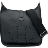 エルメス HERMES エヴリン3 GM K刻印 ブラック シルバー金具 トリヨンクレマンス ユニセックス ショルダーバッグ