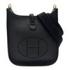 エルメス HERMES エヴリン TPM K刻 ブラック ゴールド金具 トリヨン レディース ショルダーバッグ