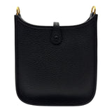 エルメス HERMES エヴリン TPM K刻 ブラック ゴールド金具 トリヨン レディース ショルダーバッグ
